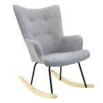 Fauteuil helsinki  bascule gris