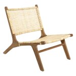 Fauteuil rotin timor naturel beige lin Fauteuil rotin timor naturel beige lin