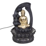 Fontaine bouddha dor h 27