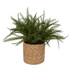 Fougre artificielle en pot clemy vert