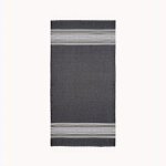Fouta  rayures lola noir en coton