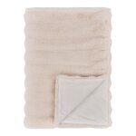 Galena plaid fourrure artificielle blanc