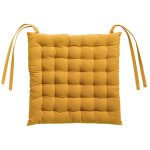 Galette de chaise 36 points zea recycle tournesol 38 x 38 x 3 cm