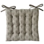 Galette de chaise carr�e arty - beige ficelle