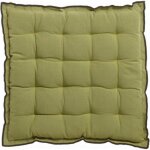 Galette de chaise grace recycle vert jardin 40 x 40 x 3 cm