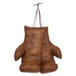 Gants de boxe ?loft? 25x7x14 en cuir marron caramel Gants de boxe ?loft? 25x7x14 en cuir marron caramel