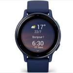 Garmin v�voactive ; 5 010 - 02862 - 12 - bracelet silicone bleu - 30. 4 mm