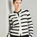 Gilet femme morgan noir et blanc