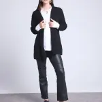 Gilet tube noir en cachemire