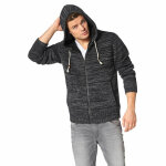 Gilet zippé à capuche fourré homme john devin - multicolore Gilet zippé à capuche fourré homme john devin - multicolore