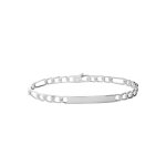 Gourmette femme argent 4mm maille figaro 1 - 3 maison de la bijouterie w33004zv
