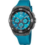 Gousset homme lotus chrono - l18975 - 6 bracelet silicone bleu Gousset homme lotus chrono - l18975 - 6 bracelet silicone bleu