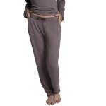 Guimauve - pantalon fluide coupe droite gris en viscose Guimauve - pantalon fluide coupe droite gris en viscose