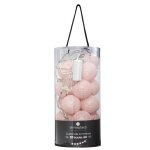 Guirlande led secteur 20 boules roses d6cm Guirlande led secteur 20 boules roses d6cm