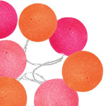 Guirlande led solaire 10 boules d6 orange Guirlande led solaire 10 boules d6 orange