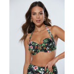 Haut de bikini � armatures avec rembourrage noir