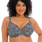 Haut de bikini plongeant - noir