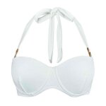 Haut de maillot de bain armatures blanc