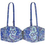 Haut de maillot de bain bandeau armatures bleu kamari Haut de maillot de bain bandeau armatures bleu kamari