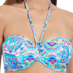Haut de maillot de bain bandeau à armatures bleu - new native Haut de maillot de bain bandeau à armatures bleu - new native