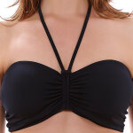 Haut de maillot de bain bandeau à armatures noir remix Haut de maillot de bain bandeau à armatures noir remix