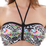 Haut de maillot de bain bandeau à armatures noir - zodiac Haut de maillot de bain bandeau à armatures noir - zodiac
