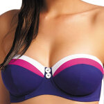 Haut de maillot de bain bandeau bleu