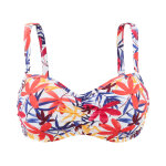 Haut de maillot de bain bandeau mousse avec armatures - blanc floral