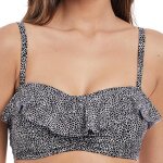 Haut de maillot de bain bandeau paddé a volants freya run wild black - freya maillots Haut de maillot de bain bandeau paddé a volants freya run wild black - freya maillots