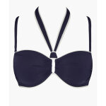 Haut de maillot de bain bandeau sans armatures bleu Haut de maillot de bain bandeau sans armatures bleu