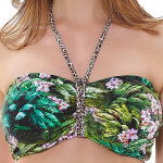 Haut de maillot de bain bandeau vert - rumble Haut de maillot de bain bandeau vert - rumble