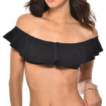 Haut de maillot de bain brassière noir Haut de maillot de bain brassière noir