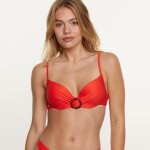 Haut de maillot de bain coques push up rouge rivage Haut de maillot de bain coques push up rouge rivage