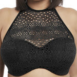 Haut de maillot de bain crop top elomi indie black - elomi bain noir