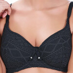Haut de maillot de bain dcollet coeur padd  armatures noir sundance