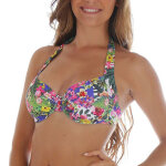 Haut de maillot de bain multicolore