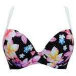 Haut de maillot de bain plongeant armatures noir