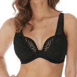 Haut de maillot de bain plongeant armatures noir urban
