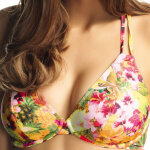 Haut de maillot de bain tour de cou � armatures multicolore - copacabana