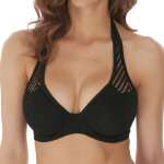 Haut de maillot de bain tour de cou armatures - noir urban Haut de maillot de bain tour de cou armatures - noir urban