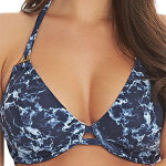 Haut de maillot de bain tour de cou bleu storm Haut de maillot de bain tour de cou bleu storm