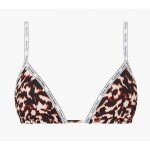 Haut de maillot de bain triangle - marron calvin klein europe underwear