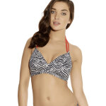 Haut de maillot de bain triangle multicolore - noir - blanc Haut de maillot de bain triangle multicolore - noir - blanc