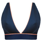 Haut de maillot de bain triangle sans armatures bleu Haut de maillot de bain triangle sans armatures bleu