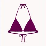 Haut de maillot de bain triangle sans armatures - violet Haut de maillot de bain triangle sans armatures - violet