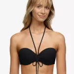 Haut de maillot bandeau à coque avec bretelles amovibles - noir chantelle bain Haut de maillot bandeau à coque avec bretelles amovibles - noir chantelle bain