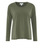 Haut de pyjama - t - shirt  manches longues - vert chantelle en coton modal