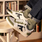 Hazel baskets leather suede blanc en cuir