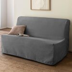 Housse bz velours 3 places galena bz - gris anthracite