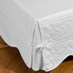 Housse cache - sommier en boutis baillarg beige cru
